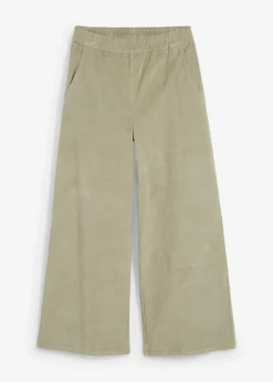 bonprix Bekleidung·Kleider|Hosen^Cordhose mit Bequembund, High Waist seegras