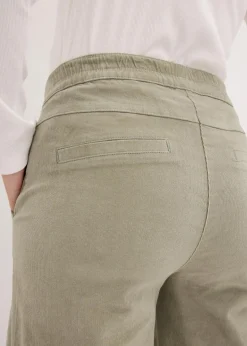 bonprix Bekleidung·Kleider|Hosen^Cordhose mit Bequembund, High Waist seegras