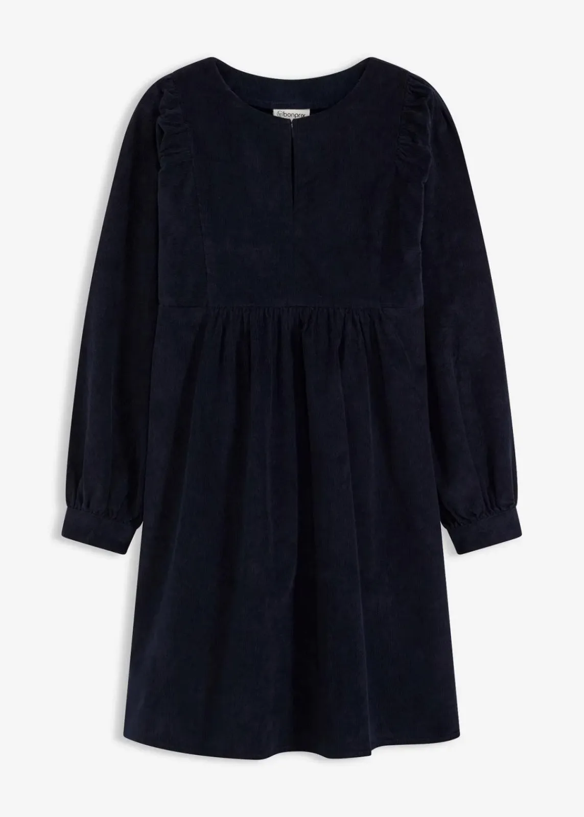 bonprix Bekleidung·Pullover & Strickjacken|Kleider^Cordkleid aus Baumwolle tintenblau