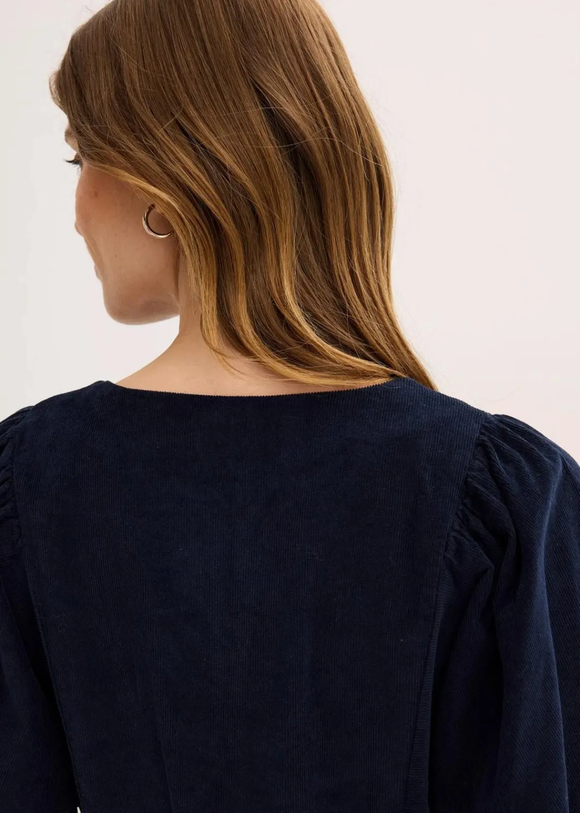 bonprix Bekleidung·Pullover & Strickjacken|Kleider^Cordkleid aus Baumwolle tintenblau