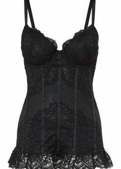 bonprix Wäsche·Corsagen & Negligés|Wäsche·Dessous^Corsage mit Bügel schwarz