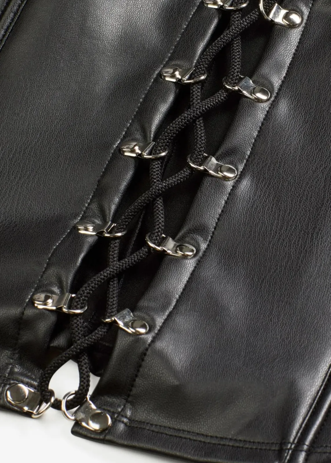 bonprix Wäsche·Erotikwäsche|Erotikwäsche^Corsage mit Schnürung aus Wetlook schwarz