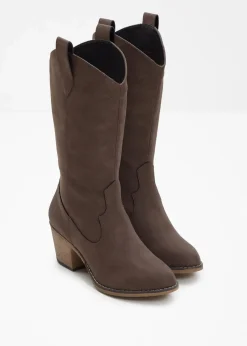 bonprix Stiefel^Cowboy Stiefel dunkelbraun