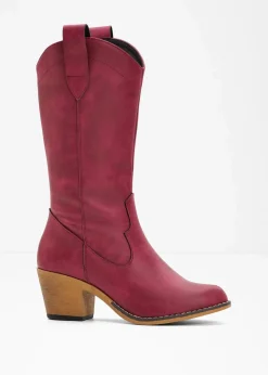 bonprix Stiefel^Cowboy Stiefel rubinrot