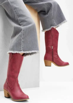 bonprix Stiefel^Cowboy Stiefel rubinrot