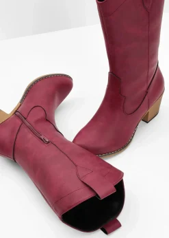 bonprix Stiefel^Cowboy Stiefel rubinrot