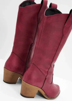 bonprix Stiefel^Cowboy Stiefel rubinrot