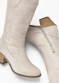 bonprix Stiefel^Cowboy Stiefel taupe