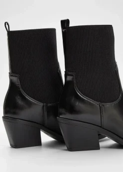 bonprix Stiefeletten|Schuhe & Accessoires In Spezialgrößen·Elastischer Schaft^Cowboy-Boots schwarz