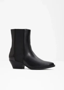 bonprix Stiefeletten|Schuhe & Accessoires In Spezialgrößen·Elastischer Schaft^Cowboy-Boots schwarz