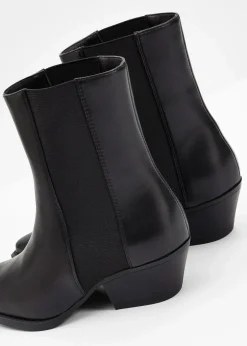 bonprix Stiefeletten|Schuhe & Accessoires In Spezialgrößen·Elastischer Schaft^Cowboy-Boots schwarz