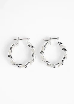 bonprix Schmuck|Schuhe & Accessoires In Spezialgrößen·Schmuck^Creolen silberfarben
