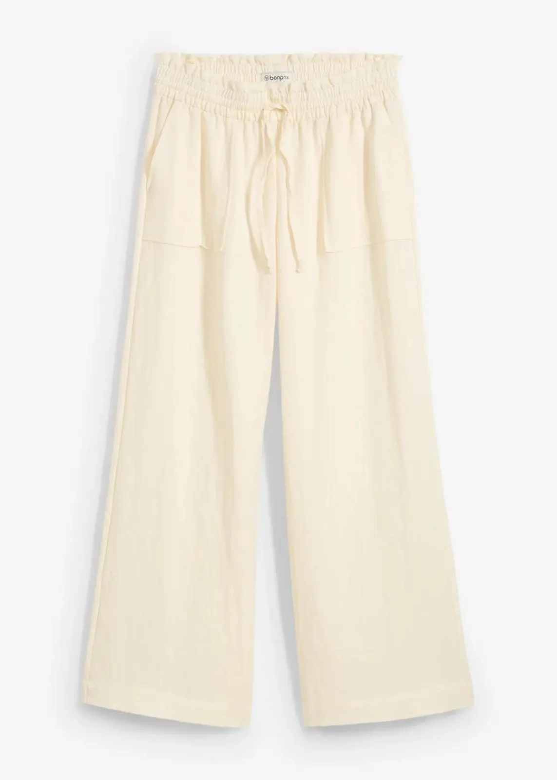 bonprix Bekleidung·Kleider|Hosen^Culotte aus fließendem Lyocell-Mix cremeweiß