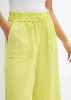 bonprix Hosen|Bekleidung·Kleider^Culotte aus fließendem Lyocell-Mix zitrusgelb