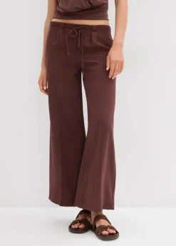 bonprix Bekleidung·Kleider|Hosen^Culotte aus fließendem Viskose-Mix terrabraun