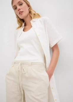 bonprix Hosen|Bekleidung·Kleider^Culotte aus fließendem Viskose-Mix natur