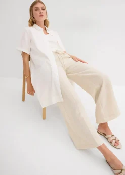 bonprix Hosen|Bekleidung·Kleider^Culotte aus fließendem Viskose-Mix natur