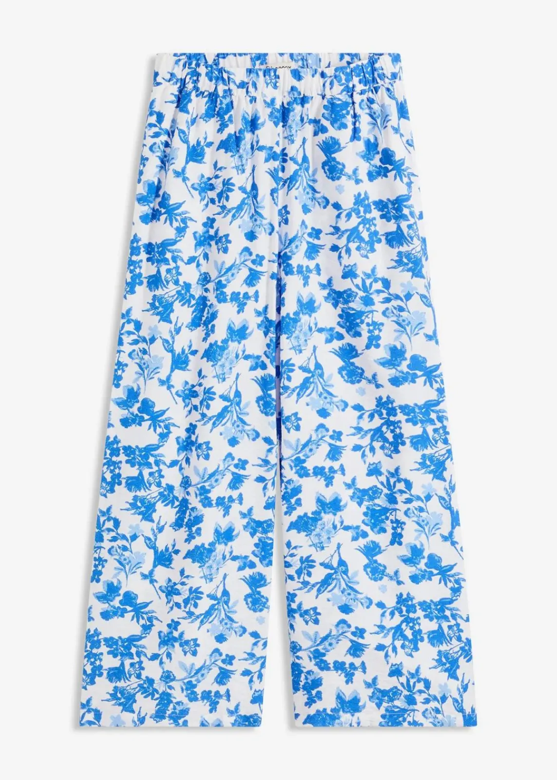 bonprix Bekleidung·Kleider|Hosen^Culotte aus fließendem Viskose-Mix weiß bedruckt