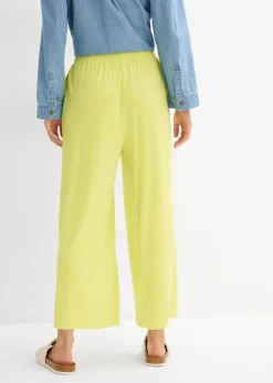 bonprix Nachhaltigere Materialien|Hosen^Culotte aus fließender Viskose zitrusgelb