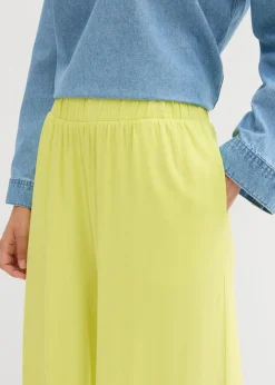 bonprix Nachhaltigere Materialien|Hosen^Culotte aus fließender Viskose zitrusgelb