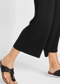 bonprix Bekleidung·Kleider|Hosen^Culotte aus fließender Viskose schwarz