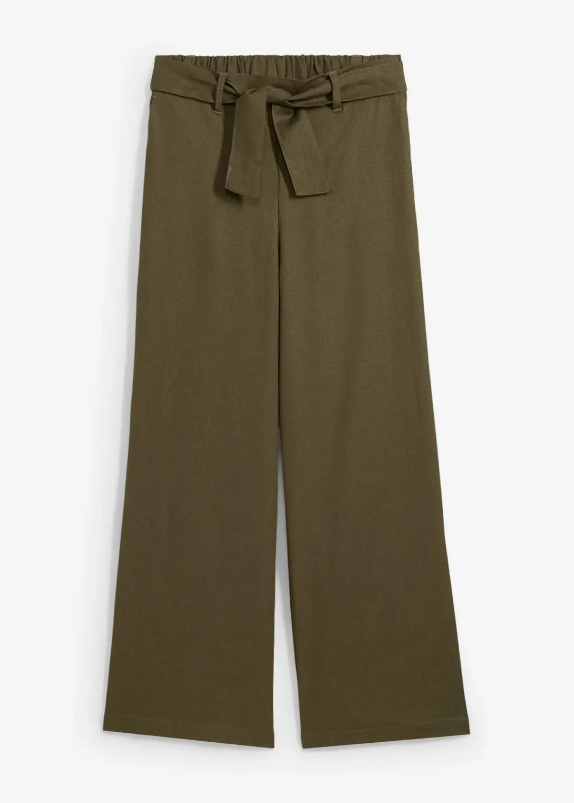 bonprix Hosen|Bekleidung·Kleider^Culotte aus luftigem Leinen-Mix dunkeloliv