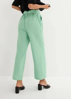 bonprix Bekleidung·Kleider|Hosen^Culotte aus luftigem Leinen-Mix mint