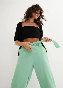 bonprix Bekleidung·Kleider|Hosen^Culotte aus luftigem Leinen-Mix mint