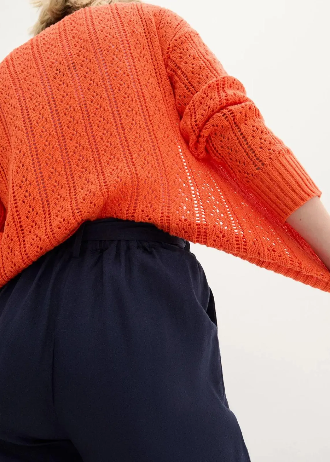 bonprix Hosen|Bekleidung·Kleider^Culotte aus luftigem Leinen-Mix dunkelblau