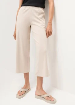 bonprix Hosen|Bekleidung·Kleider^Culotte aus reiner Bio-Baumwolle kitt