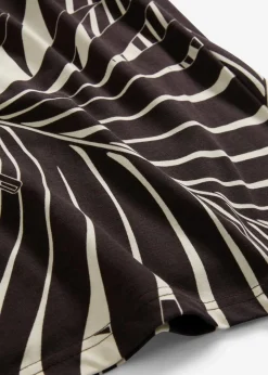 bonprix Nachhaltigere Materialien|Hosen^Culotte aus softem Viskose-Mix natur/dunkelbraun bedruckt