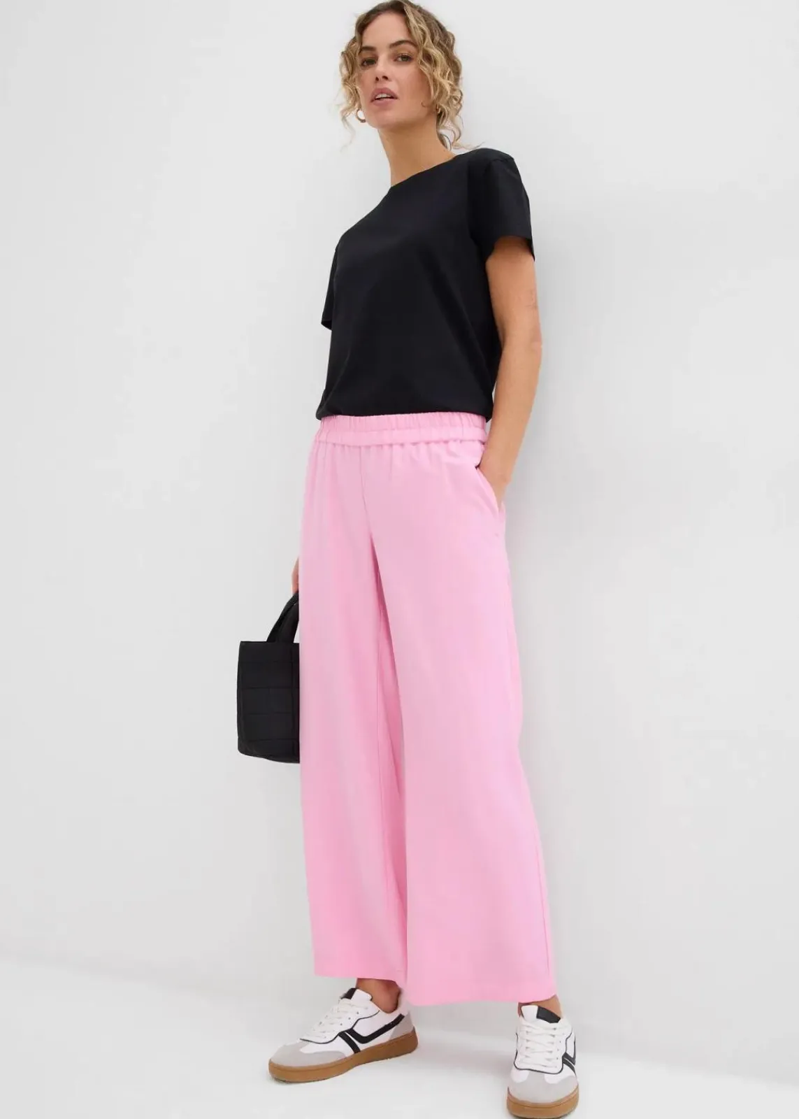 bonprix Bekleidung·Kleider|Hosen^Culotte aus softem Viskose-Mix rosa