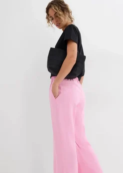 bonprix Bekleidung·Kleider|Hosen^Culotte aus softem Viskose-Mix rosa