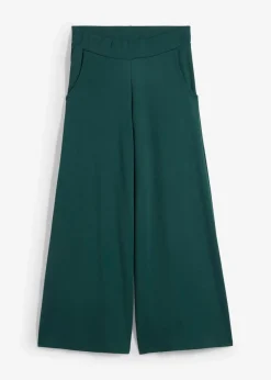 bonprix Hosen|Bekleidung·Kleider^Culotte aus Viskos-Mix tiefgrün