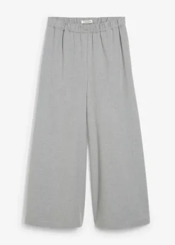 bonprix Bekleidung·Kleider|Hosen^Culotte in Wolloptik schattengrau meliert