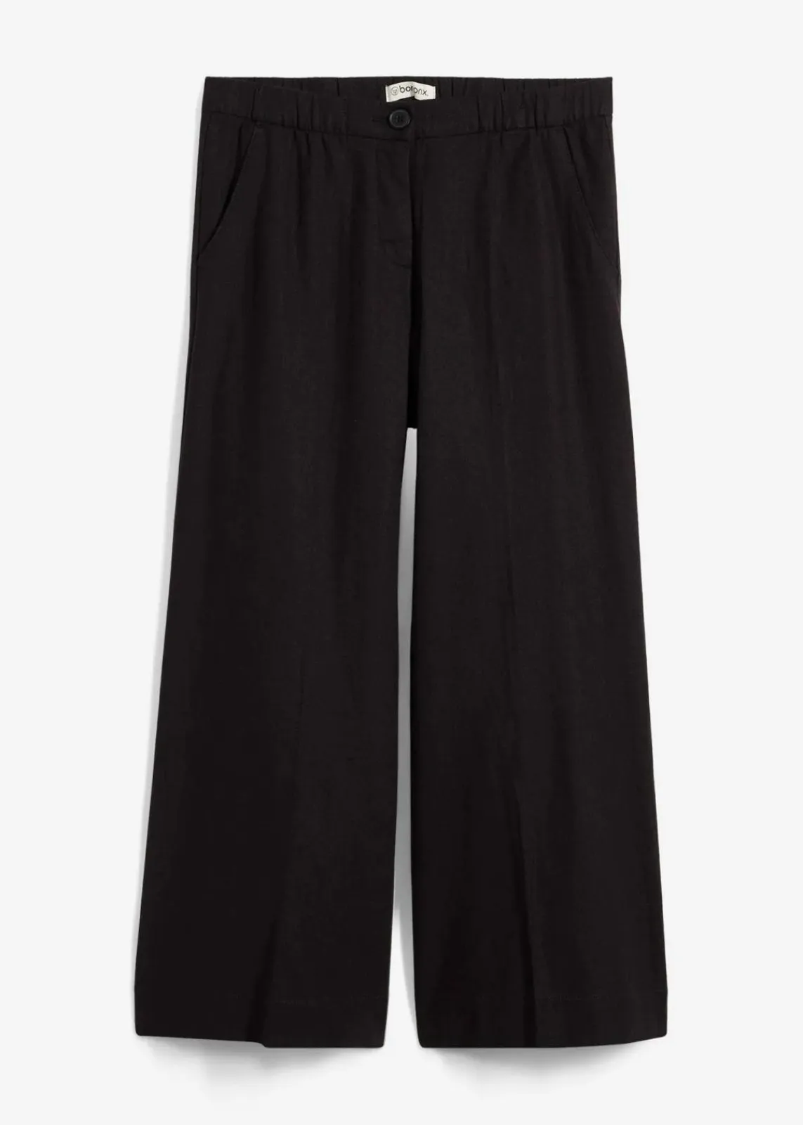 bonprix Bekleidung·Kleider|Hosen^Culotte mit elastischem Bund aus Viskose-Mix schwarz