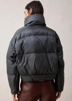 bonprix Bekleidung·Hosen|Nachhaltigere Materialien^Daunenjacke mit recycelten Daunen wasserabweisend anthrazit