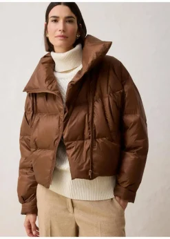 bonprix Bekleidung·Hosen|Nachhaltigere Materialien^Daunenjacke mit recycelten Daunen​ wasserabweisend pimentbraun