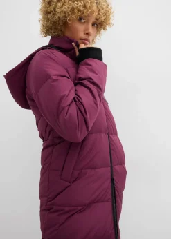 bonprix Bekleidung·Hosen|Nachhaltigere Materialien^Daunenmantel mit recycelter Daune und isolierender Wärmetechnologie aubergine