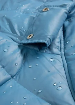 bonprix Bekleidung·Hosen|Nachhaltigere Materialien^Daunenmantel mit recycelten Daunen, wasserabweisend wellenblau