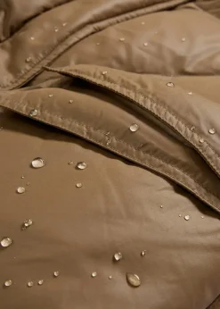 bonprix Bekleidung·Hosen|Nachhaltigere Materialien^Daunenmantel mit recycelten Daunen, wasserabweisend walnussbraun