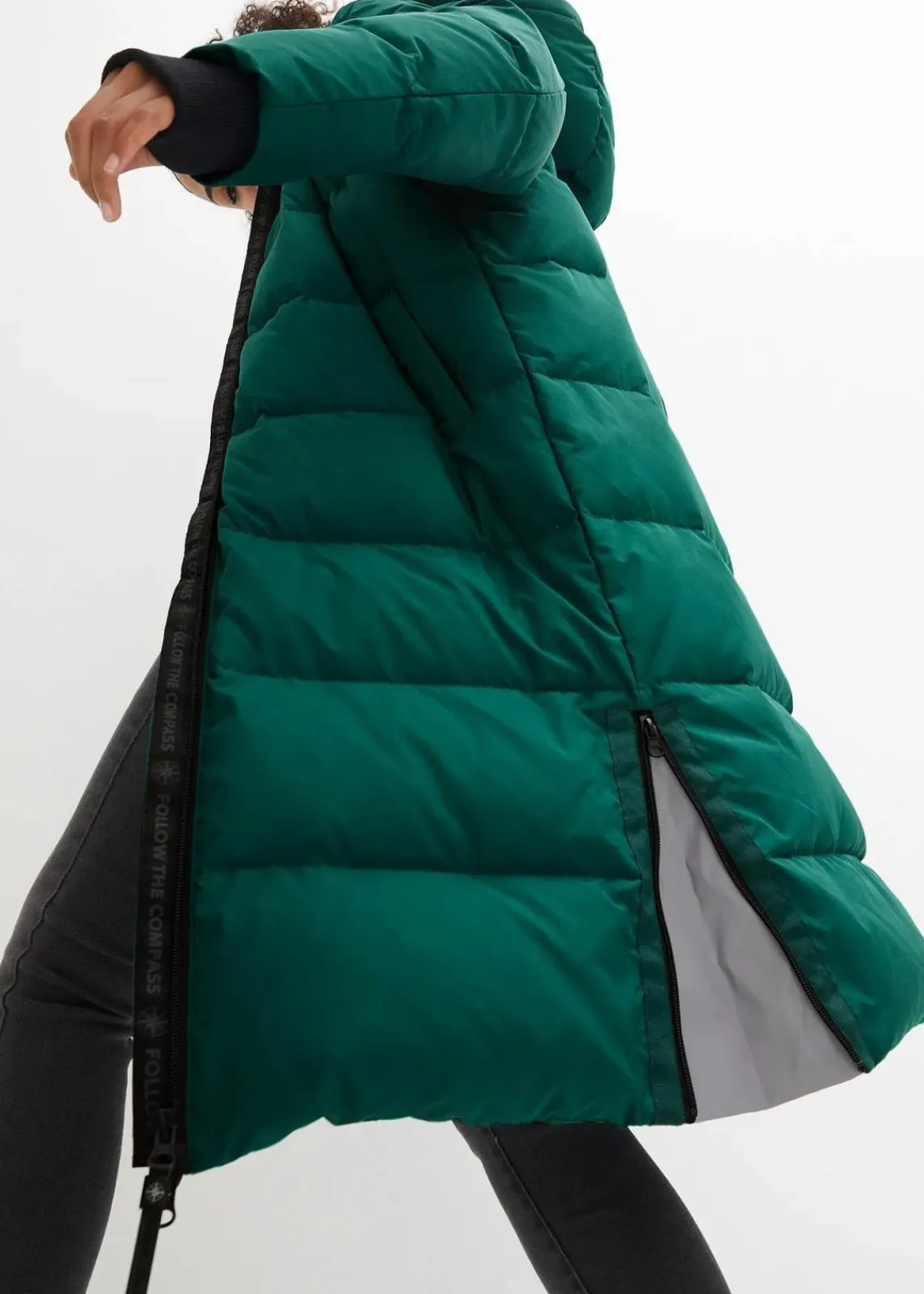 bonprix Jacken & Mäntel|Nachhaltigere Materialien^Daunenmantel mit recycelter Daune und isolierender Wärmetechnologie brillantgrün