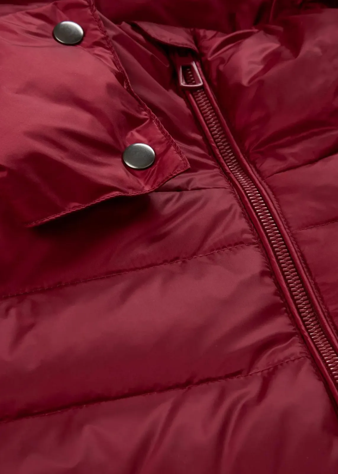 bonprix Jacken & Mäntel|Premium^Daunenmantel mit recycelten Daunen pflaumenrot