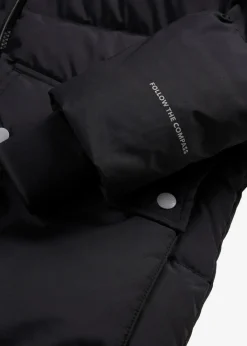 bonprix Bekleidung·Hosen|Nachhaltigere Materialien^Daunenmantel mit reflektierenden Details wellenblau