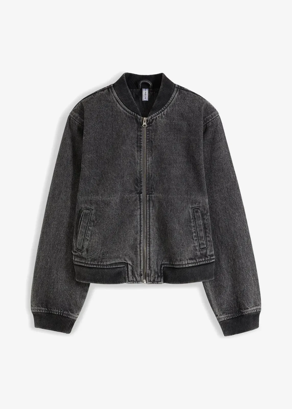bonprix Jacken & Mäntel|Bekleidung·Hosen^Denim Blouson dunkelgrau denim used