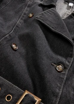 bonprix Jacken & Mäntel|Bekleidung·Hosen^Denim Trenchcoat grau denim