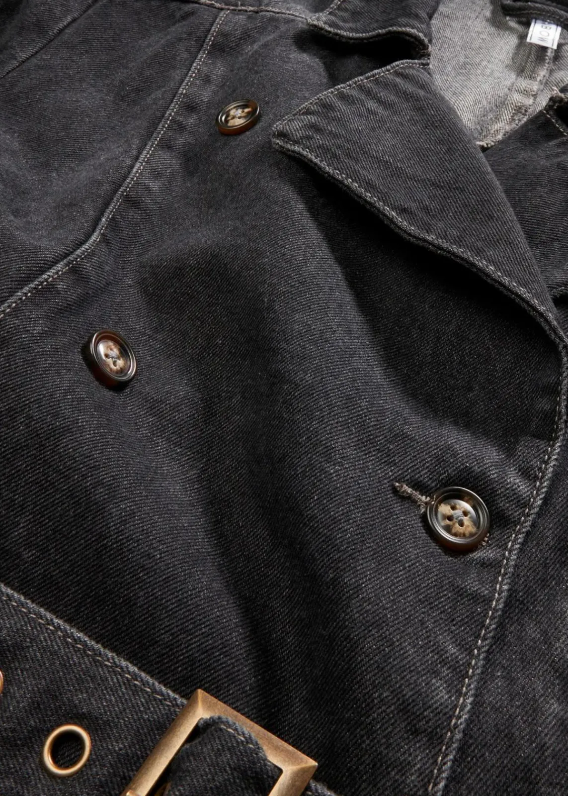 bonprix Jacken & Mäntel|Bekleidung·Hosen^Denim Trenchcoat grau denim