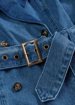 bonprix Bekleidung·Hosen|Jacken & Mäntel^Denim Trenchcoat mittelblau denim