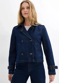 bonprix Jacken & Mäntel^Denim Trenchjacke nachtblau denim