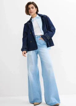 bonprix Jacken & Mäntel^Denim Trenchjacke nachtblau denim